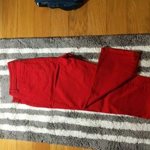 Red women's pants